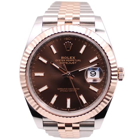 rolex chocolate datejust 41mm